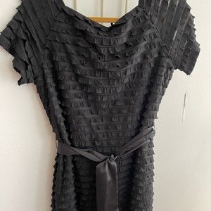 Little Black Dress AGB Lg satin sash